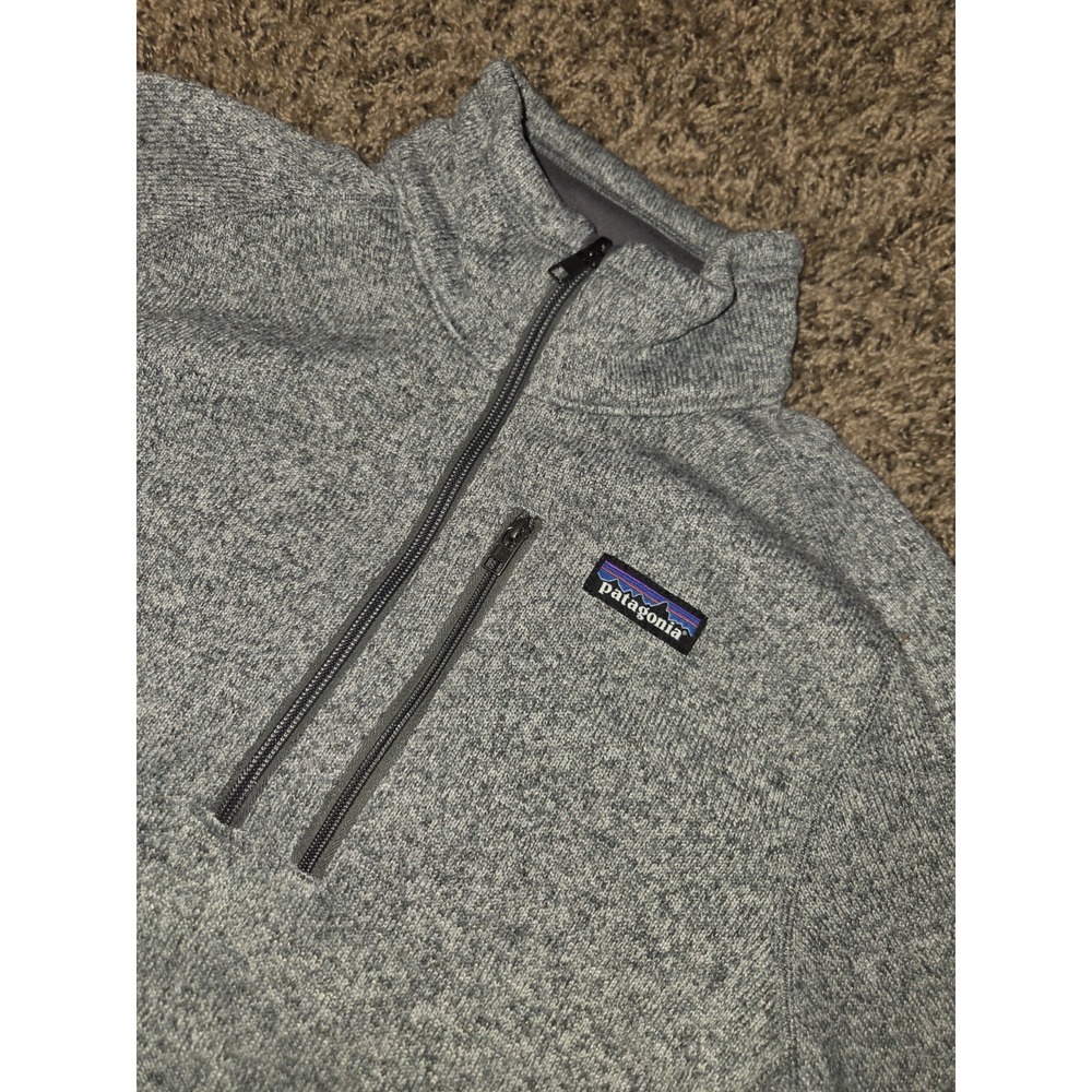 Patagonia Better Sweater Mens Small Gray Jacket 1/4 Zip Fleece Pullover
